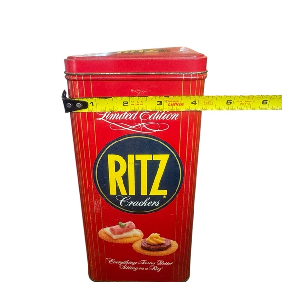 Limited Edition Ritz Cracker Red Storage Tin - Picture 8 of 9